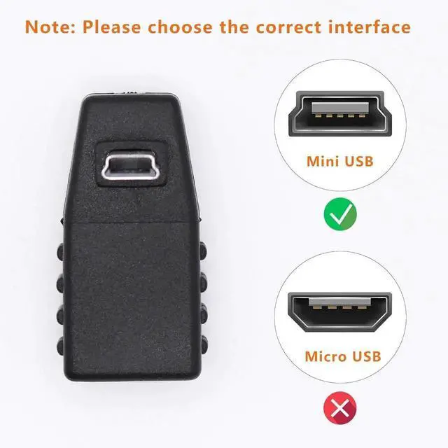 Alt view image 5 of 7 - JAENFONG 90 Degree Mini USB to USB A OTG Adapter Up Angle Mini USB 5-Pin Type B Male to USB Type A Female Adapter Converter for Digital Cameras Black(2 Pack UP)