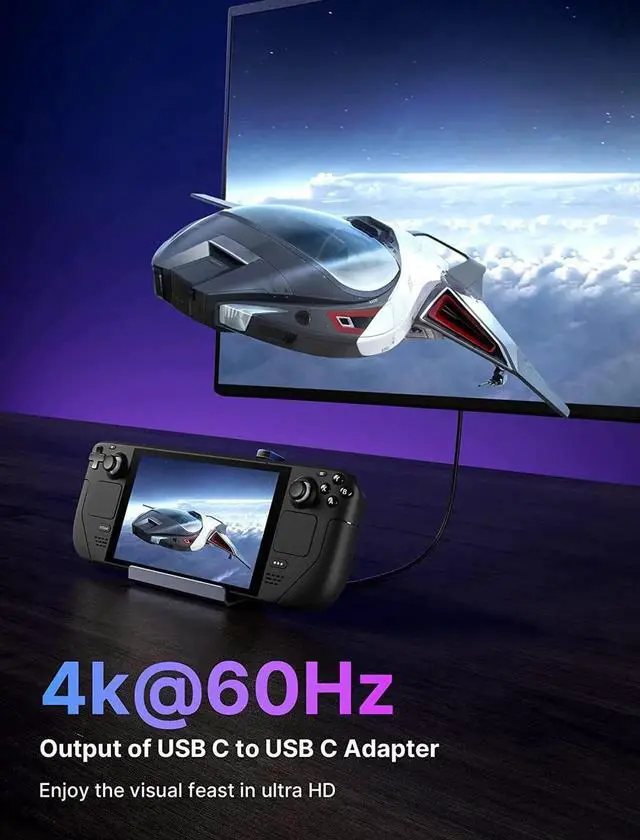 Alt view image 5 of 7 - JAENFONG 180° USB C Adapter 2 Pack 180 Degree Angle Type C Male to Type C Female (USB 4.0/PD 100W) and USB C Male to USB A Female Adapter for Steam Deck Switch 2 Laptop Tablet Phone - Black