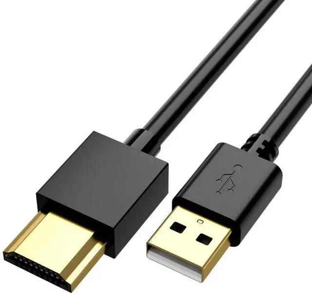 Main image of JAENFONG USB to HDMI Charger Cable Cord 3.3FT/1M USB to HDMI Adapter Cable for Mac iOS Windows 12/11/10/Vista/XP HDTV Satellite Box Blu-Ray Player etc