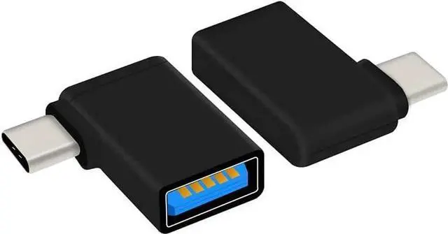 Alt view image 5 of 5 - JAENFONG Right Angle USB C to USB 3.0 Adapter 90 Degree Type C Male to USB A 3.0 Female Converter On The Go(OTG) for Smartphone Laptops Mouse Keyboards More USB and Type-C Devices (2 Pack)