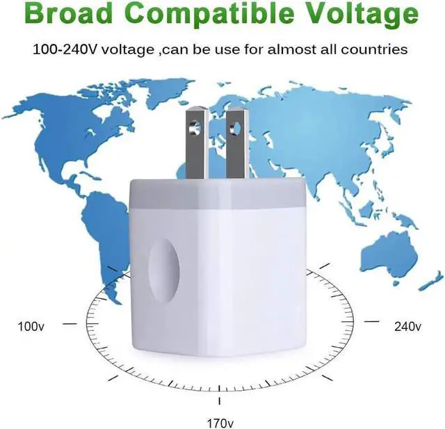 Alt view image 3 of 6 - USB Plug USB Wall Charger 3 Pack Dual Port Electrical Plug Wall Outlet Charger Cube 5V 2.1A Charging Block Compatible iPhone 16 15 14 13 12 11 X S25 S24 S23 S20 S10 S9 Note20 LG Moto