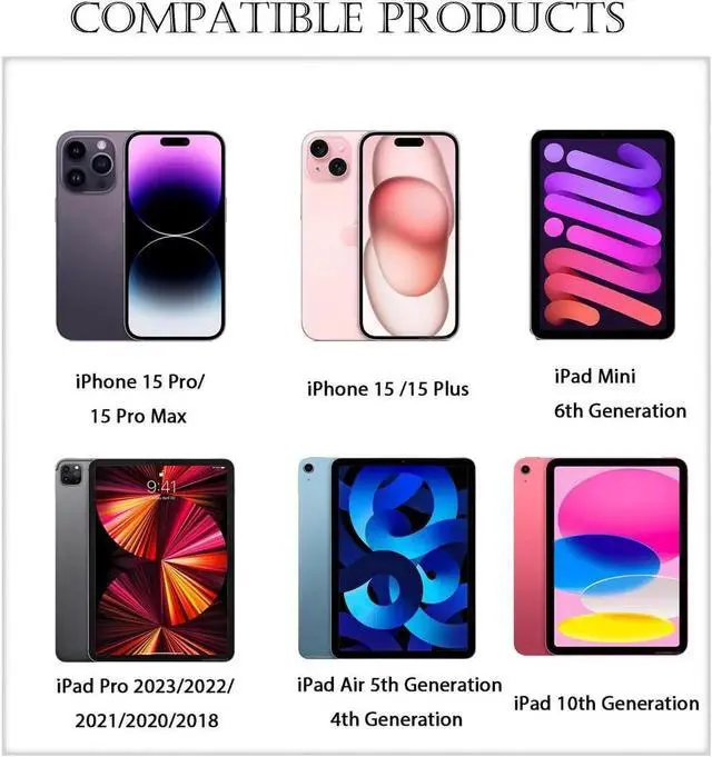 Alt view image 2 of 7 - Car Carplay Cable for iPhone 15 16 15 Pro Max 15 16 Plus Cable USB A to USB C for Carplay USB C Cord iPad USB C Cable iPad Pro iPad Air 5th 4th Mini 6th Gen Car Charger Cable Cord Replacement 3FT