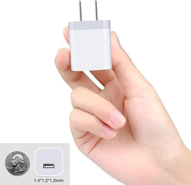 Alt view image 3 of 7 - iPhone Charger Block Plug in Phone Charger 4Pack Single Port USB Wall Charge Fast Charging Adapter Cube Box for iPhone 16 15 14 13 SE(2020) 12/11pro/XS/XS Max Galaxy S25/S24/S23 LG
