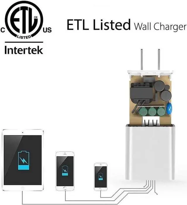 Alt view image 4 of 5 - i Phone Charger [MFi Certified] Travel Home Wall Charger and a Charging Cable Compatible with i Phone 14 13 12 11 i Phone SE X 8 7 6 5 i pad Mini pod Touch and i pods (5 Feet)