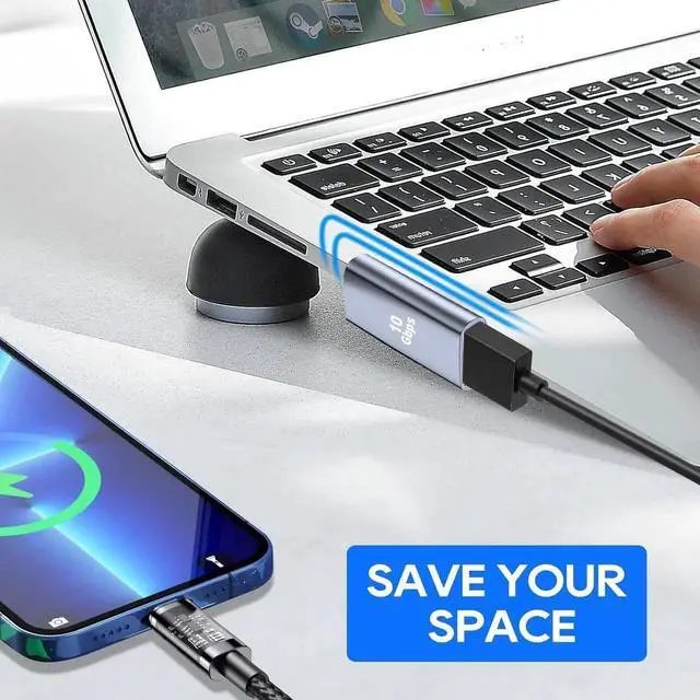 Alt view image 4 of 7 - JAENFONG 4PCS 90 Degree USB 3.2 Adapter 10Gbps USB Right Angle Adapters Vertical Up and Down Angle Left and Right Male to Female for PC Laptop Mouse and Keyboard