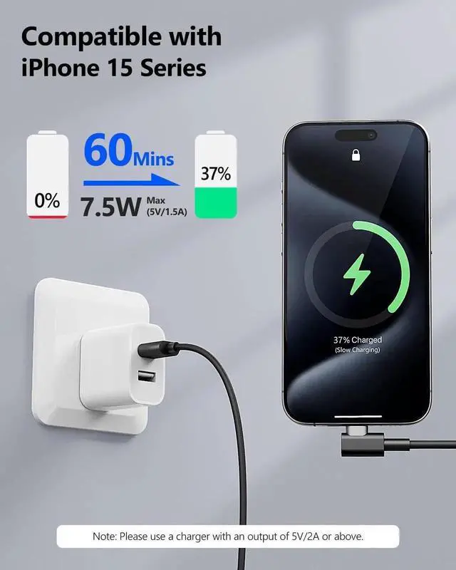 Alt view image 2 of 5 - JAENFONG USB C 90 Degree Cable 1FT 2-Pack Right Angle 3A USB 2.0 Type C Fast Charge & Sync Cord Compatible with Galaxy S20 S10 S9 S8 Plus S10E A10e A20 A50 A51 A71 Note 20 10 Moto G7 G8