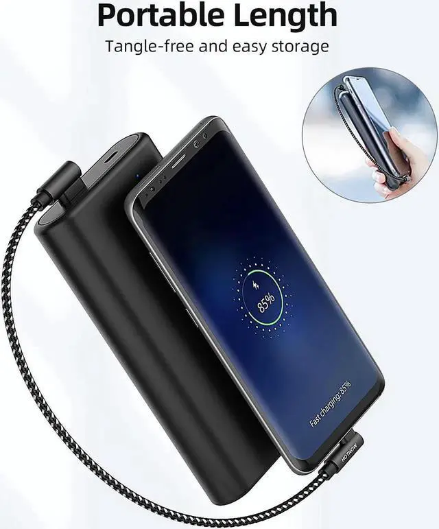 Alt view image 7 of 7 - JAENFONG Short USB C Cable Right Angle 1ft [3Pack 1ft] Portable USB-C Charger Nylon Braided Fast Charging Cord for Galaxy S10 S9 S8 Plus Note 9 8 Power Bank and Other Type c Devices