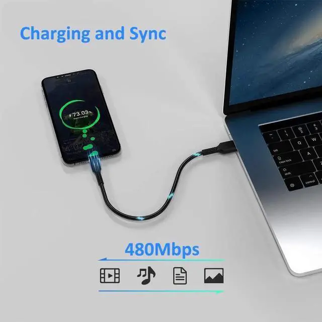 Alt view image 3 of 7 - 4 Inches USB C Cord Short 5 Pack Durable USB A to USB Type C Fast Charging Cable for Charging Stations Compatible with Galaxy Note 10 20 S10 S22 Ultra LG V30 V40