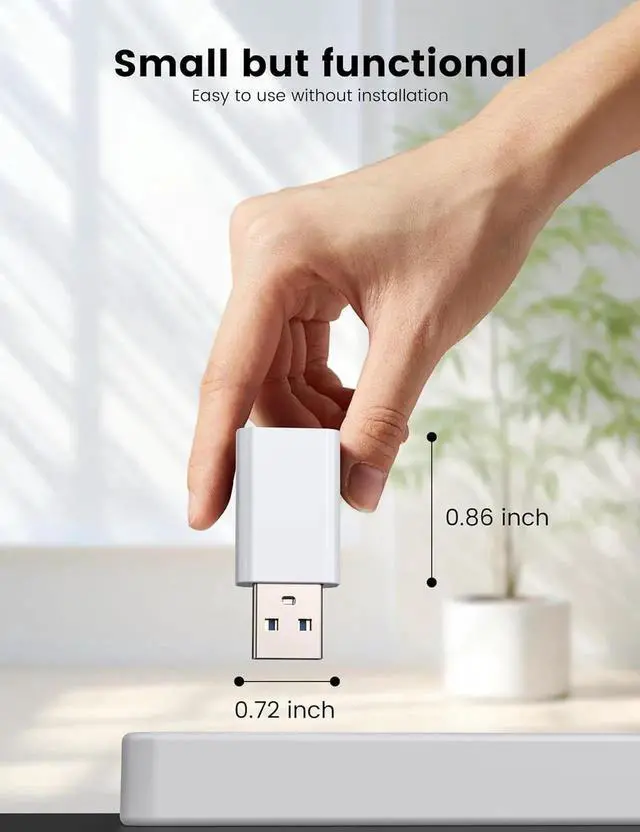 Alt view image 3 of 5 - JAENFONG USB to USB C Adapter 2 Pack USB C Female to A Male Car Charger for iPhone 16 15 14 Pro Max Plus Watch 10/9/8 iPad Air Mini 6 7 CarPlay