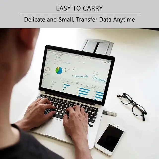 Alt view image 4 of 6 - JAENFONG [5 Pack Adapter Set USB A Female to USB C Male Type-C Female to USB 3.0 Male Micro-USB to Type-C 5Gbps OTG Adapter Converter Support Charging Audio Video Data Transfer