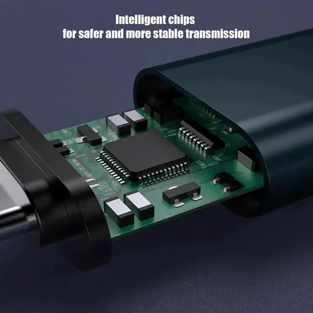 Alt view image 5 of 7 - JAENFONG 10 Pack Up to 10Gbps/120W Usbc to USB Adapter USA to USB-c adopters U sb to USB C Connector Type C Male to a Female Adapter for Charger Phone 15/16 PC Laptop Tablet Keyboard etc Navy Blue