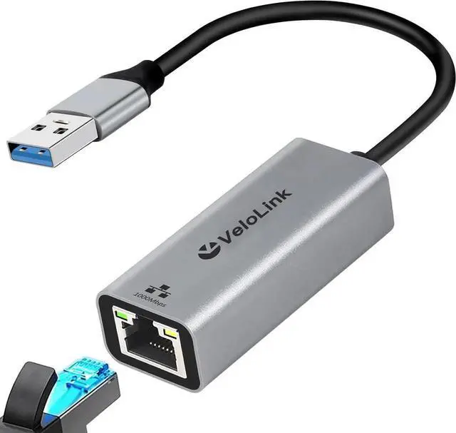 Main image of USB to Ethernet Adapter Ethernet to USB USBA to RJ45 for Nintendo Switch 2 or 1 Gigabit Ethernet to USB3.0 Adapter 1000MBPS LAN Network for Laptop MacBook Chromebook Surface Desktop PC and More