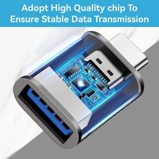 Alt view image 3 of 6 - JAENFONG USB to USB C Adapter 6 Pack 3*Type C Female to A Male Charger Converter&3*USB C Male to USB Female for MacBook Pro/Air iPhone 16 15 Pro Max/15 Plus/14 13 12 Galaxy S24/S23/S22/S21 Black