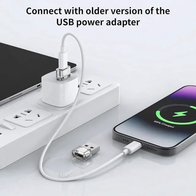 Alt view image 6 of 6 - JAENFONG USB to USB C Adapter 5 Pack USB C Female to A Male Charger Converter Compatible with Watch Ultra iWatch iPhone 16/15/ Pro Max Plus iPad Galaxy S23 Car Laptop Charger Quest Link etc.