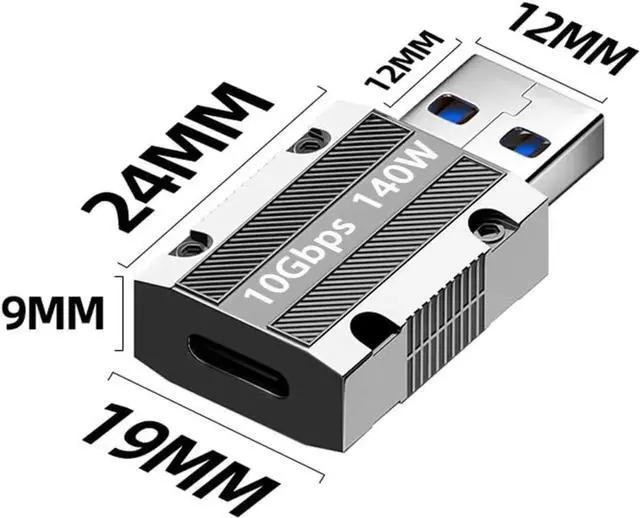 Alt view image 2 of 5 - JAENFONG 2 Pack USB 2.0 AF/BF Plug Type A Female to Type B Female Adapter Connector Converter Compatible with Laptop Computer Hard Drive Printer Camera