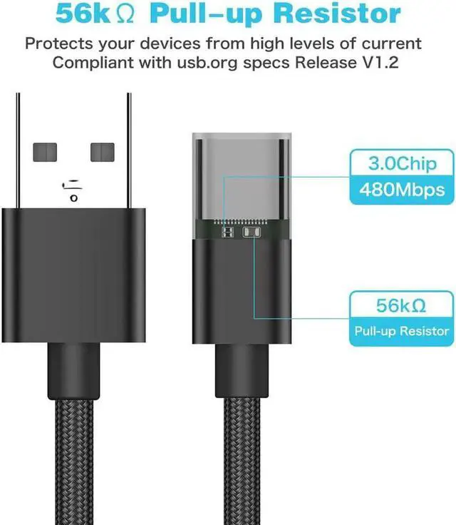 Alt view image 5 of 6 - JAENFONG USB C Female to USB Male Adapter (2-Pack) Type C to USB A Charger Cable Adapter Compatible with iPhone 16 15 15 Pro Max iPad 2018 Galaxy Note 10 S22 S21 S20+ Plus Ultra Google Pixel 4 3
