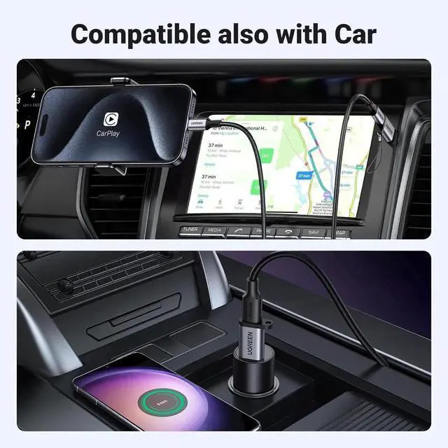 Alt view image 6 of 7 - JAENFONG 10Gbps USB C Female to USB Male Adapter Type C to USB A Charger Cable Converter Compatible with Watch iPhone 15 14 13 AirPods 3 MacBook Galaxy Google Pixel etc Gray