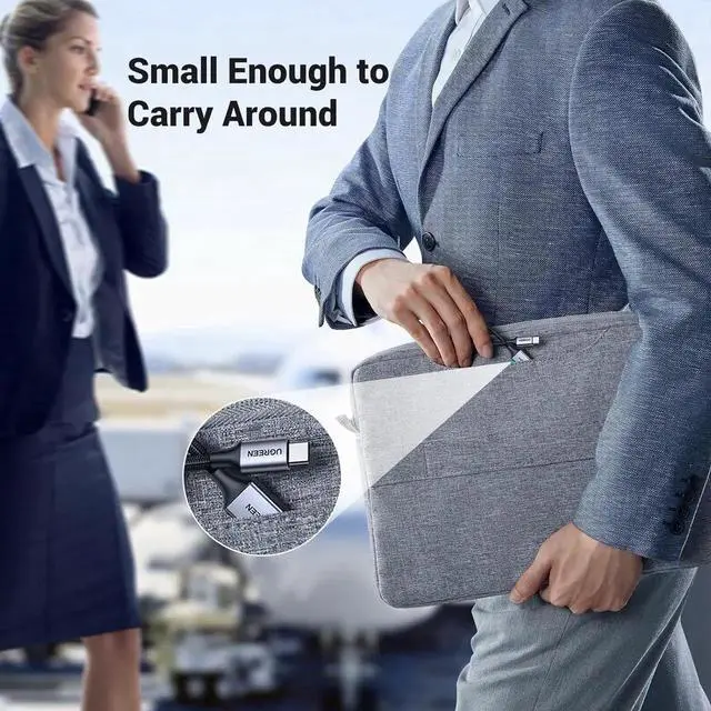 Alt view image 5 of 7 - JAENFONG USB C to USB 3.0 Adapter 5Gbps OTG Cable Type C Male to USB A Female Nylon Braided Aluminum Compatible with iPhone 15 Plus Pro Max MacBook Pro Air iPad Pro Galaxy S24 (Blue)