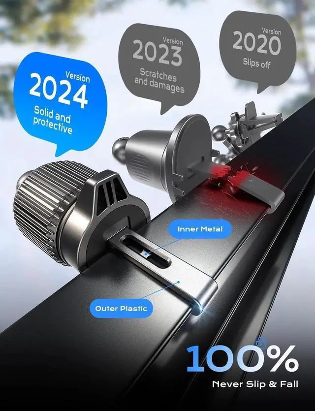 Alt view image 3 of 6 - for 15W Magsafe Car Mount Charger iPhone Wireless Car Charger Magnetic Car Phone Holder Mount Fit iPhone 16 15 14 13 Magsafe Case Vent/Windshield/Dash Phone Mount Holder Fast Cooling Charger