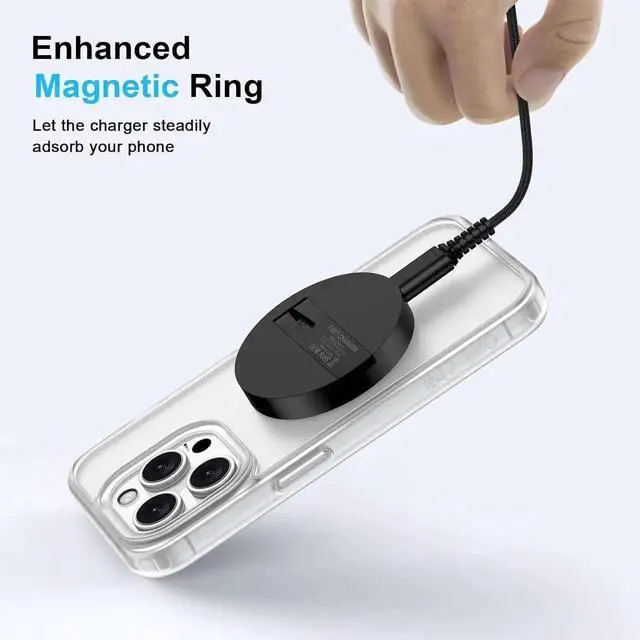 Alt view image 3 of 6 - Wireless Charger Android Fast Charging Pad Wireless Phone Charger for Galaxy S25 S24 Ultra S24+ S24 S23 S22 S21 S20 Magnetic Magsafe Wireless Charger for iPhone 16 Pro Max Plus 15 14