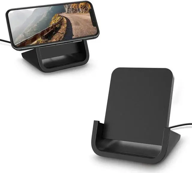 Alt view image 4 of 7 - Wireless Charger YUWISS Wireless Charging Stand Cordless Charger 10/7.5/5W Compatible with iPhone 14 13 12/12 /11Pro Max/XR/XS Max/XS/X/8/8Plus Galaxy S22/S21/S9/S9+/S8/S8+ Note