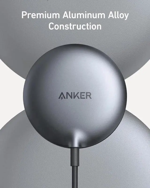 Alt view image 4 of 7 - MagSafe Charger Pad MagGo iPhone 16 Wireless Charging Pad Qi2 Certified 15W Wireless Charger Compatible with iPhone 16/16 Plus/16 Pro/16 Pro Max/15/14/13/12 Series (Adapter Not Included)