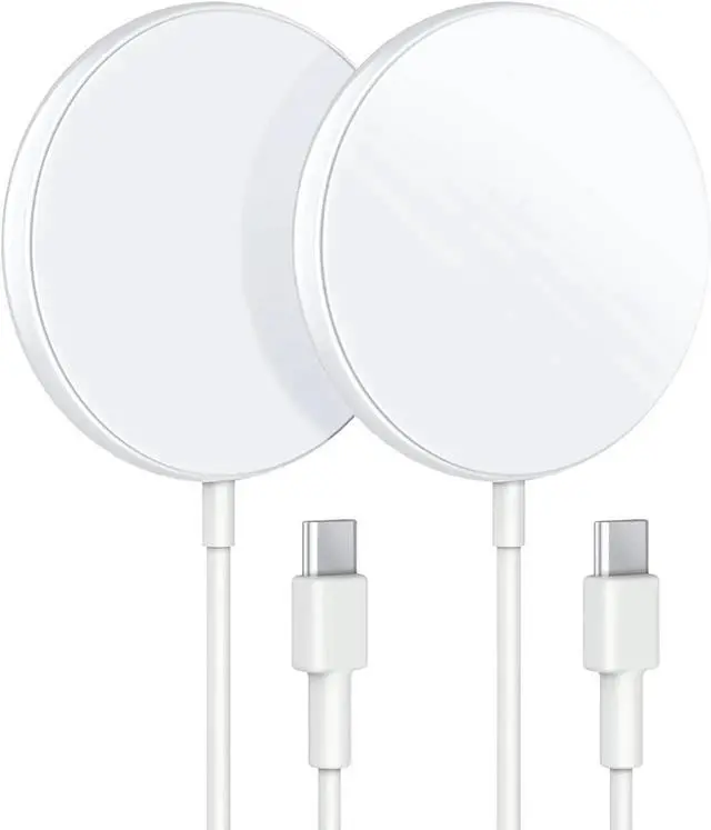 Main image of Magnetic Wireless Charger 2-Pack for iPhone Wireless Charger Pad Max Fast for Magsafe Phone Adapter for iPhone 16/16 Plus/16 Pro/16 Pro Max/15/15 Pro/15 Plus/ 14/13 Series/ 2
