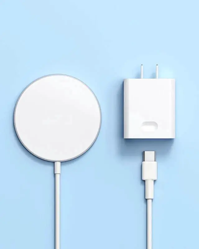 Alt view image 3 of 7 - Magnetic Wireless Charger for iPhone 16 15 Wireless Charger with 20W PD USB C Charger 2 Pack Compatible with Magsafe Charger for iPhone 16/16 Pro/16 Pro max/15/15Pro/15Promax/AirPods3