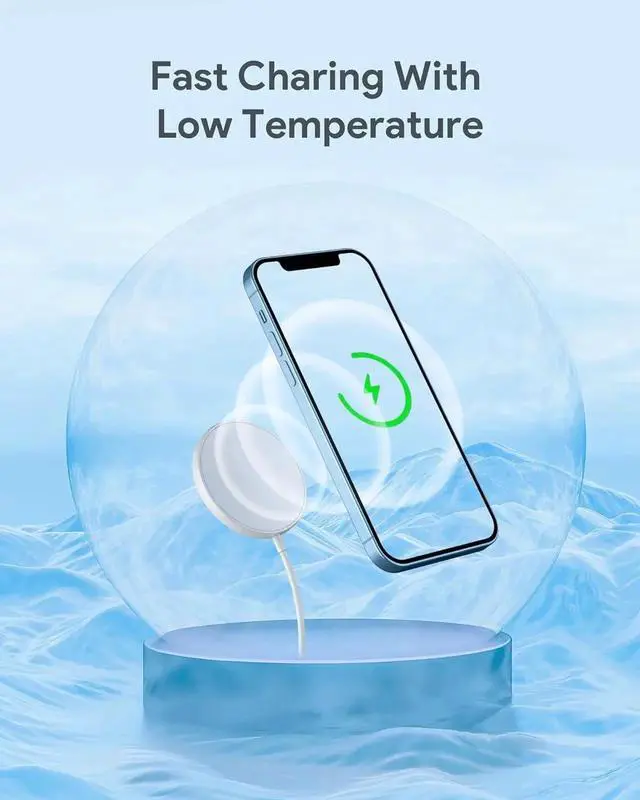 Alt view image 4 of 7 - Magnetic Wireless Charger for iPhone 16 15 Wireless Charger with 20W PD USB C Charger 2 Pack Compatible with Magsafe Charger for iPhone 16/16 Pro/16 Pro max/15/15Pro/15Promax/AirPods3