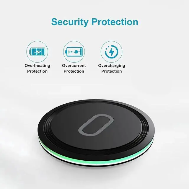 Alt view image 6 of 7 - 15W Wireless Charger Fast Charging Pad for Galaxy S25 Edge Plus Ultra S25+ S24 S23 S22 S21 S20 Ultra 5G FE S10 S9 S8 S7 S6 Note 20 10 9 8 Z Fold5/4/3/2 Z Flip5/4/3