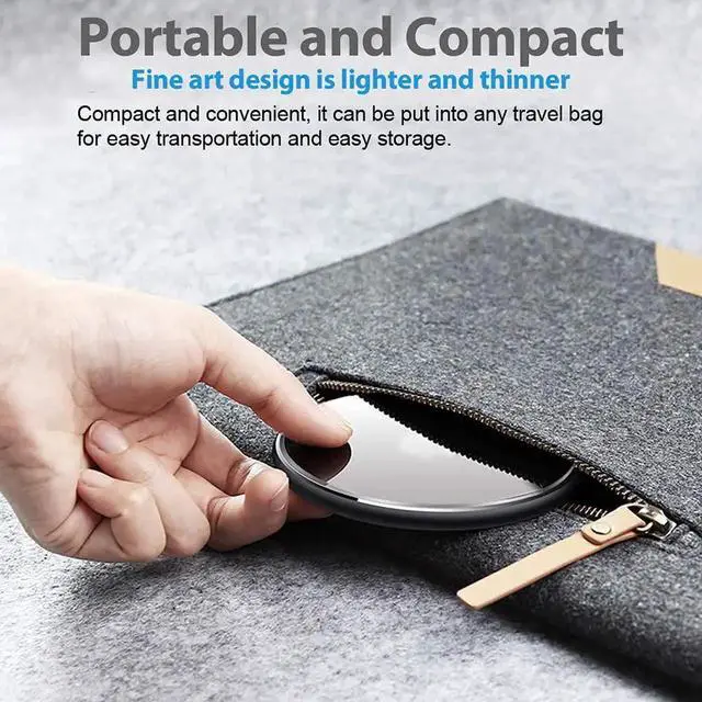 Alt view image 7 of 7 - Wireless Charger for Galaxy S24/S24+S23/S23+/S22/S22+/S21/S20/S20+/S10/S9+/S9/S8/S8+/S7/Note10/Note9/Note8 15W Wireless Charging Pad with USB-C for & iPhone Black(No AC Adapter)