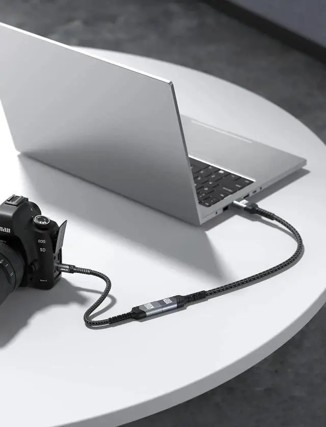 Alt view image 7 of 7 - JAENFONG Micro HDMI to HDMI Adapter 4K@60Hz HDR 3D Dolby 18Gbps Compatible with Raspberry Pi 5/Pi 4/Go Pro Hero/Nikon/Canon/ and Other Camera-Gray