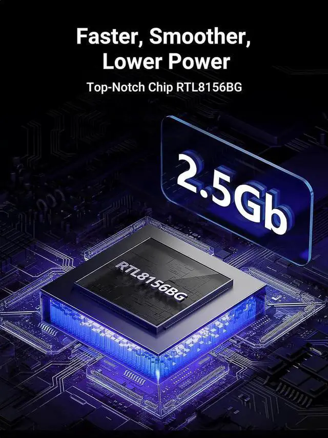 Alt view image 7 of 7 - JAENFONG USB to Ethernet Adapter 2.5Gb Ethernet Adapter Aluminum USB 3.0 to RJ45 Computer Network Internet LAN Dongle for Laptop Compatible for MacBook Air/Pro XPS Windows macOS