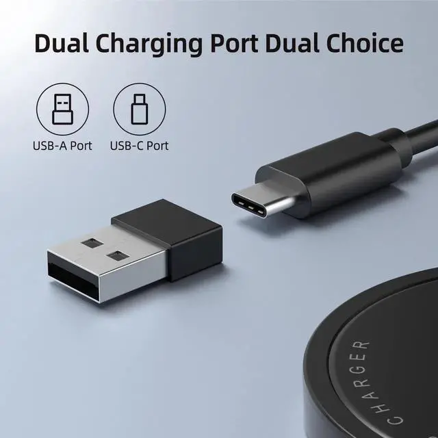 Alt view image 4 of 7 - Magnetic Wireless Charger for iPhone 15W Max Fast Mag-Safe Wireless Charging Pad Compatible with iPhone 16/16 Plus/16 Pro/16 Pro Max/15/14/13/12 Series with USB-A Converter Black
