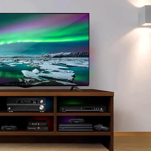 Alt view image 7 of 7 - JAENFONG 6ft High Speed 4K HDR Hdmi Cable with Built-in Blue Led Light Gaming Video and Computer Cable