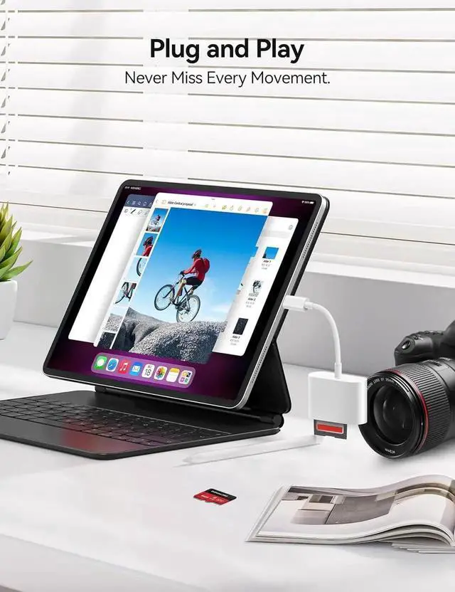 Alt view image 4 of 7 - JAENFONG USB C SD Card Reader for iPhone 15 16 iPad Mac 3 in 1 USB-C Memory Trail Camera Card Adapter with Dual Slots & USB Port for Mac MacBook Pro/Air/Mini Android Laptop More USBC Typec Devices