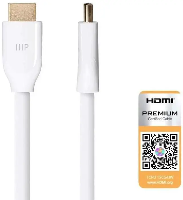 Alt view image 2 of 3 - JAENFONG Certified Premium HDMI Cable - 4K@60Hz HDR 18Gbps YUV 4:4:4 Dual Video Stream Compatible with DVD Player 28AWG 6 Feet Black