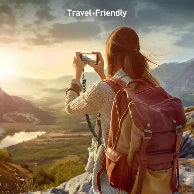 Alt view image 2 of 7 - 2-Pack USB to USB C Coiled Cable with 3A/15W Fast Charging 1-4ft Support CarPlay Android Auto Coiled USB-A to USB-C Cable for iPhone 16/15 Pro Max Plus Galaxy S23 iPad