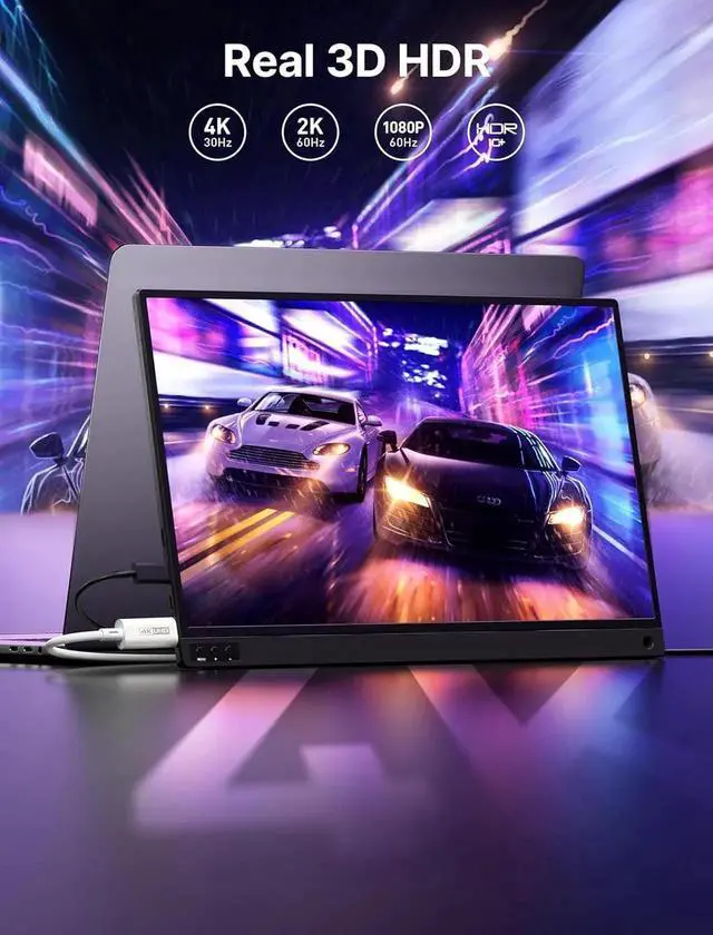 Alt view image 2 of 6 - JAENFONG USB C to Mini HDMI Cable 3FT High Speed 4K Type C to Mini HDMI (4K@30Hz/2K@60Hz/1080P) Uni-Directional Cord Compatible with Portable Monitor Steam Deck Laptop Phone MacBook iPad