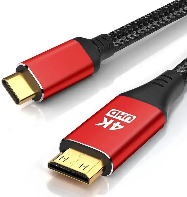 Main image of JAENFONG 4K USB C to Mini HDMI Cable 3FT Supports 4K@60Hz 2K@120Hz High Speed Type-C to Mini HDMI Uni-Directional Cord for Steam Deck ROG Ally Laptop MacBook KYY ARZOPA MNN Portable Monitor