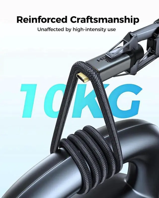 Alt view image 2 of 7 - JAENFONG 8K 4K Micro HDMI to HDMI Cable 6.6ft Micro HDMI 2.1 Adapter [8K@60Hz 4K@240Hz 144Hz 120Hz] 6K 5K 48Gbps HDR Compatible for G8 G9 Camera Raspberry Pi 5 4 GoPro Hero Cam Link