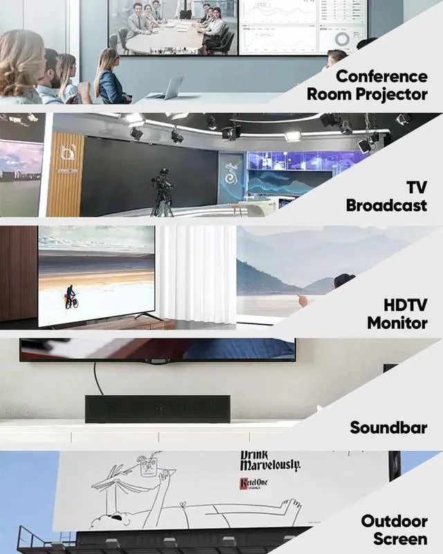 Alt view image 2 of 7 - JAENFONG 8K HDMI ARC/eARC Cable for Soundbar to TV 3.3FT eARC HDMI Cable 2.1 48Gbps Ultra High Speed HDMI Cord Dolby Atmos 8K@60Hz 4K@120Hz HDR 3D HDCP2.3&2.3 for Vizio Sono Sound bar