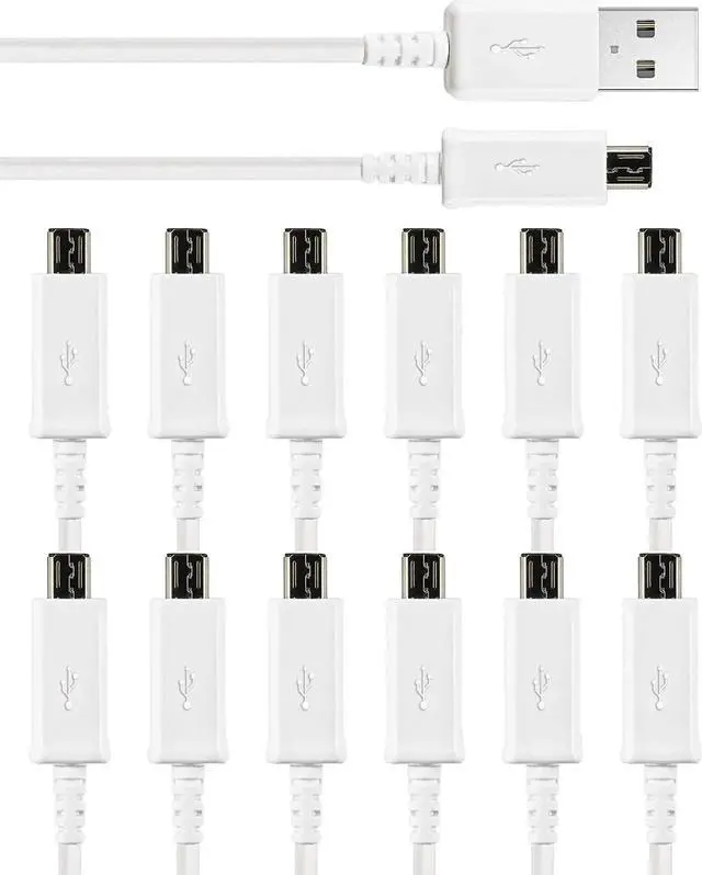 Main image of [12-Pack Micro USB Cable Multi Pack Bulk Lot - 1 M/3.3 ft Charging Data Sync Fast Micro USB to USB A Cord for Galaxy S7 S6 Edge J7 S5 Note 5 4 LG 4 K40 K20 Kindle PS4 Xbox Tablet