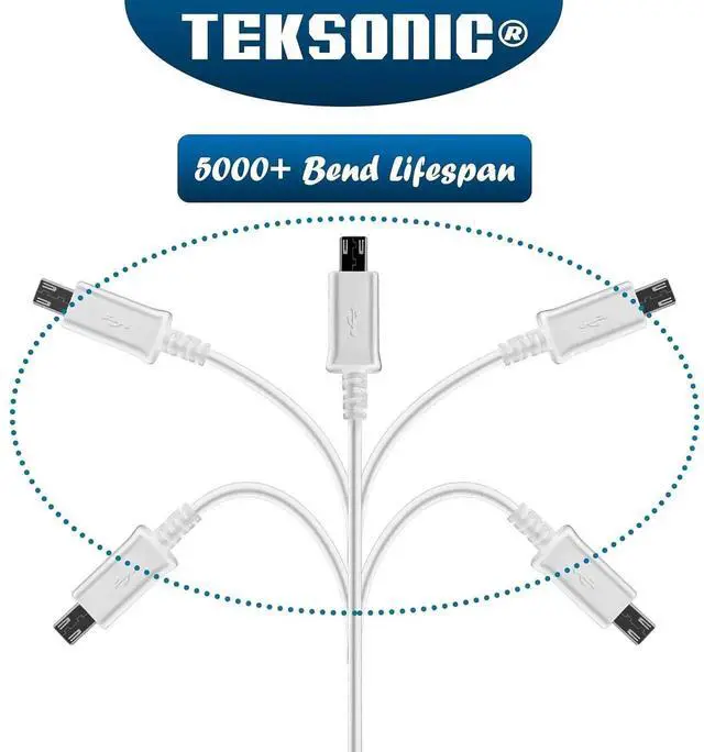 Alt view image 6 of 7 - [12-Pack Micro USB Cable Multi Pack Bulk Lot - 1 M/3.3 ft Charging Data Sync Fast Micro USB to USB A Cord for Galaxy S7 S6 Edge J7 S5 Note 5 4 LG 4 K40 K20 Kindle PS4 Xbox Tablet