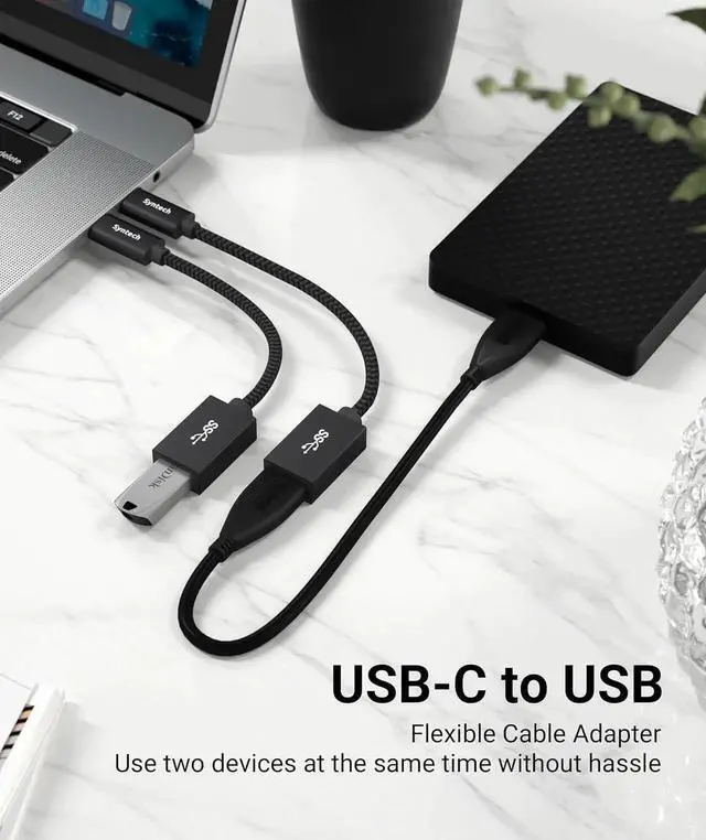 Alt view image 7 of 7 - JAENFONG USB C to USB Adapter 2 Pack USB C to USB 3 Type C to Type A Thunderbolt 3 to USB Female Adapter OTG Cable Compatible with iPhone 16/15 Pro Max iPad mini 6 MacBook Pro Air and More