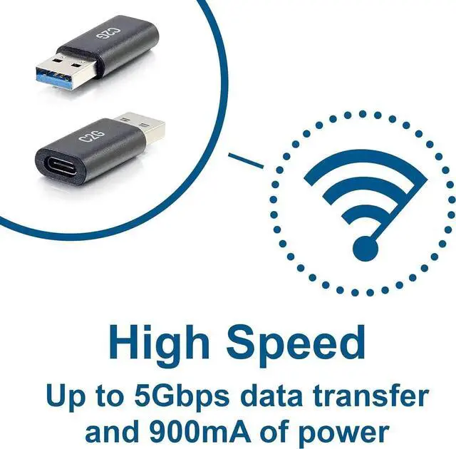 Alt view image 2 of 5 - JAENFONG USB C to USB A Adapter Superspeed Adapter Converter Plug and Play Adapter USB Adapter 1 Count 54427