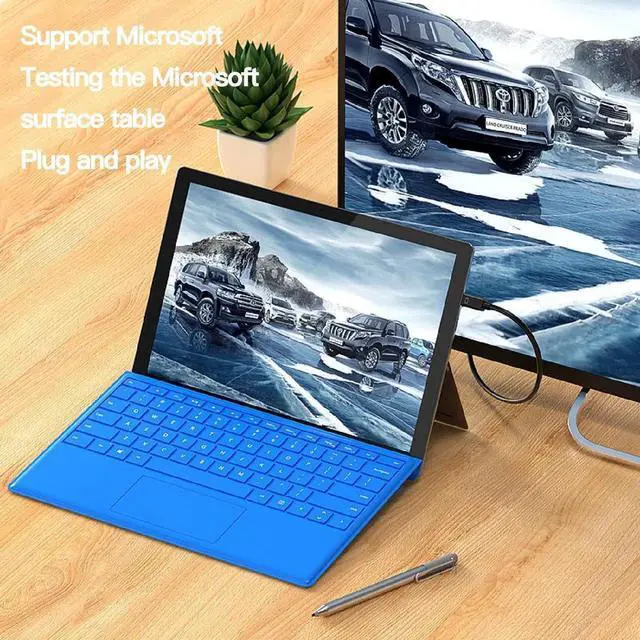 Alt view image 7 of 7 - JAENFONG Mini DisplayPort to HDMI 6 Feet Cable 4K@60Hz Compatible with MacBook Air/Pro Surface Pro/Dock Monitor Projector and More The Noodles are 1.8 Meters Long