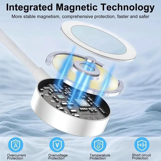 Alt view image 3 of 6 - Charger Compatible for Watch 4 in 2 Multi Charging Cable for Multiple Devices Upgraded Nylon Braided Charging Cord Compatible with iWatch Ultra SE 10-1 iPhone 16-13 Android Phone (5FT)