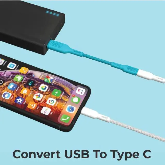 Alt view image 6 of 7 - JAENFONG USB C to USB Adapter [2 Pack] Type C Female to USBA Male OTG Cable USBA to USBC Adapter Compatible with MacBook Pro/Air iPhone 16/15 Series Galaxy S24/S23/S22 Blue