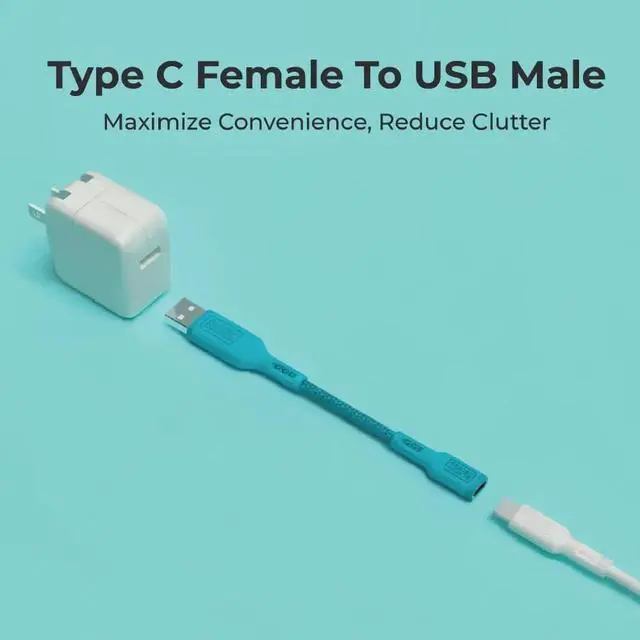 Alt view image 7 of 7 - JAENFONG USB C to USB Adapter [2 Pack] Type C Female to USBA Male OTG Cable USBA to USBC Adapter Compatible with MacBook Pro/Air iPhone 16/15 Series Galaxy S24/S23/S22 Blue